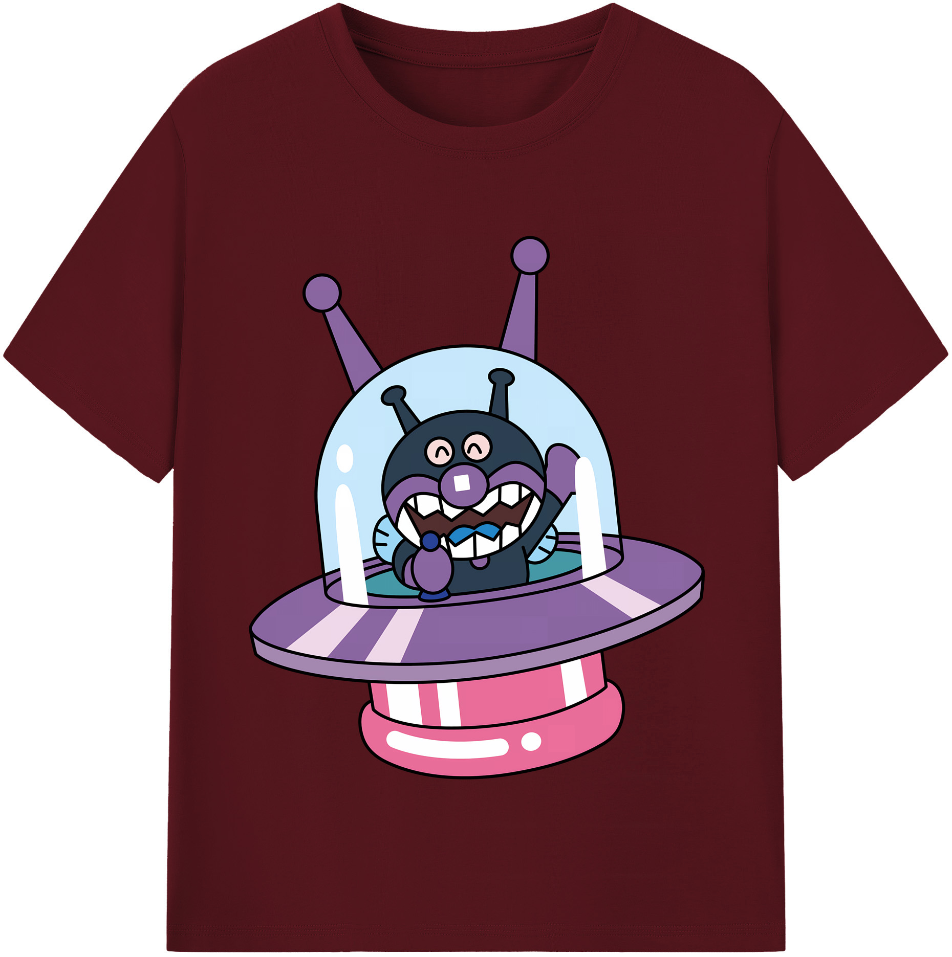 （画像用） アンパンマン Anpanman 綿100％半袖Tシャツ（フロントプリント）